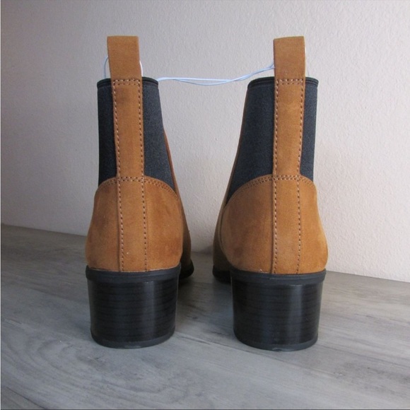 A New Day Women's 9.5 Gwen Low Shaft Heeled Boots - Cognac - Picture 4 of 5